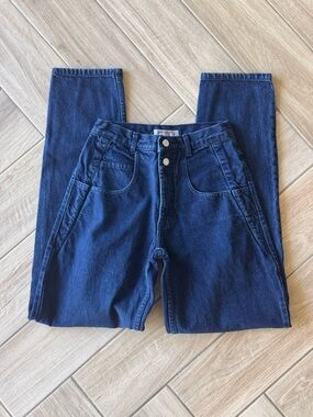VINTAGE 100% cotton Guess navy blue denim jeans with label